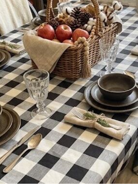 Buffalo Check Tablecloth Classic Farmhouse